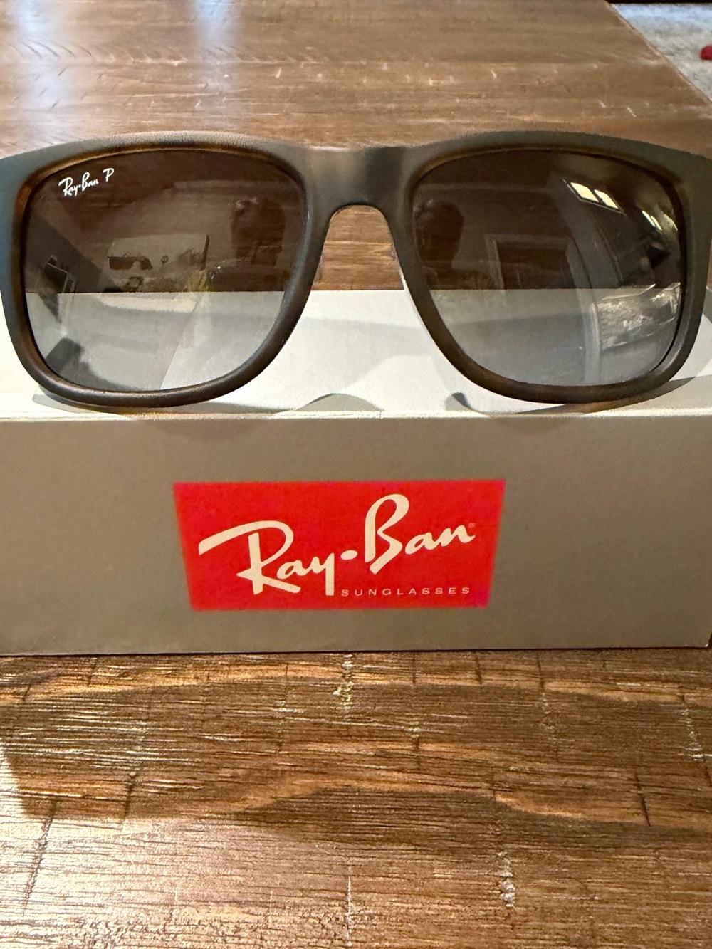 Ray-Ban Matte Brown Frame with Brown polarized Gradient Lenses